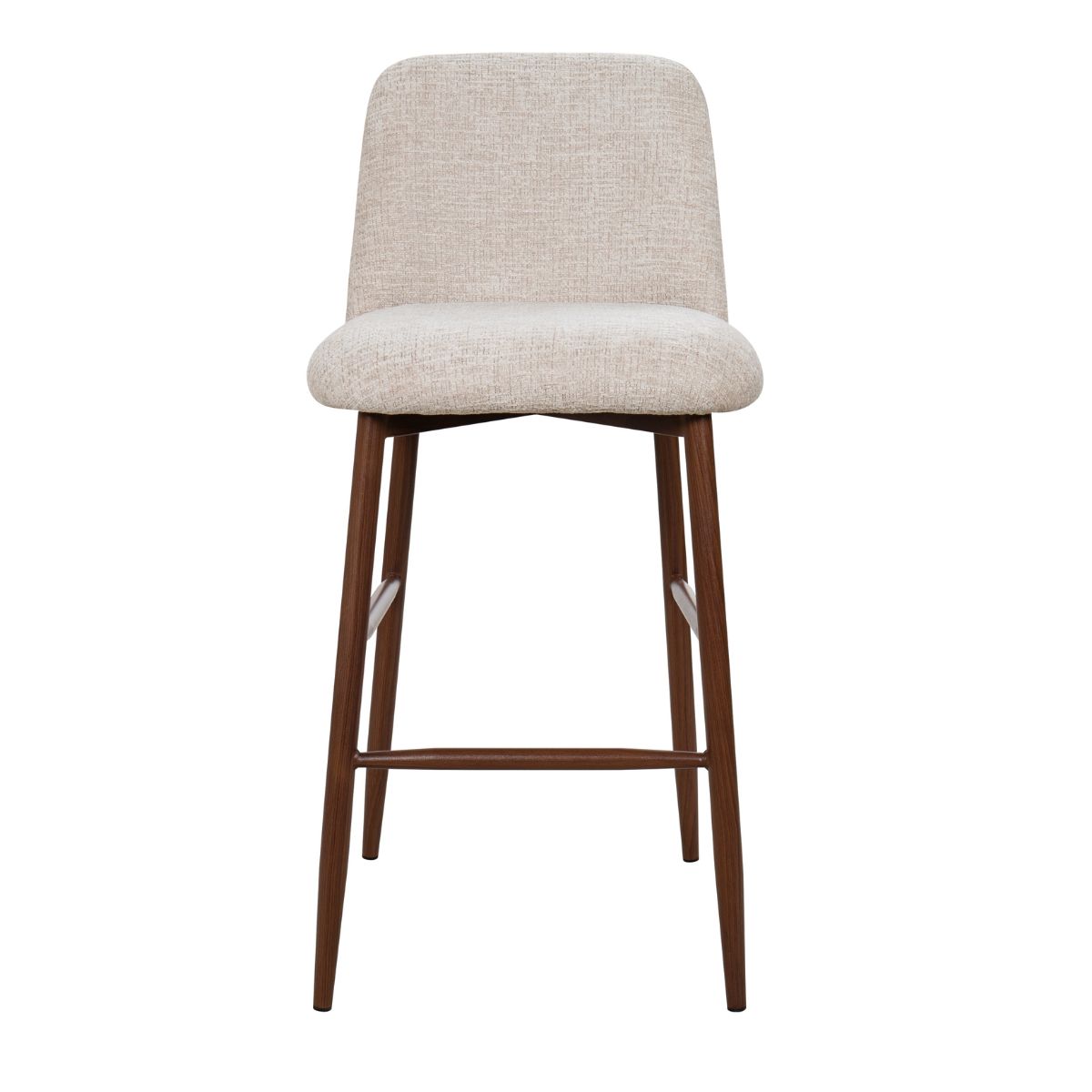 DL SAVANNA Beige elegant Upholstered indoor bar stool